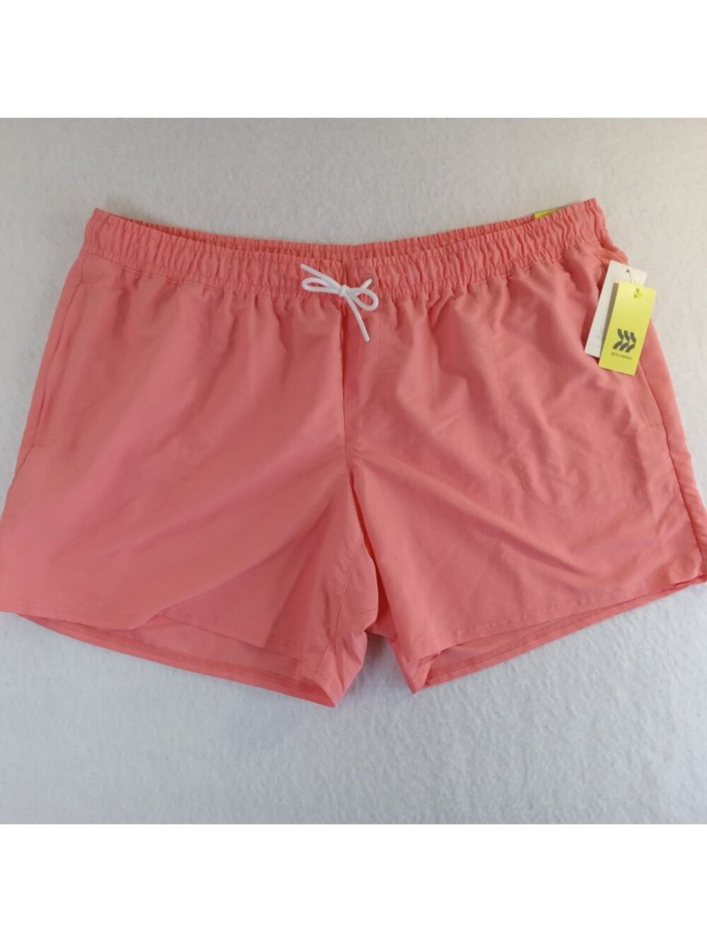 All in Motion Men's 2XL Recycled Nylon Activewear Shorts Coral Pink Quick Dry